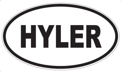 HYLER - Oval Magnet