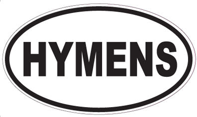 HYMENS - Oval Sticker