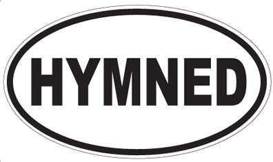 HYMNED - Oval Sticker