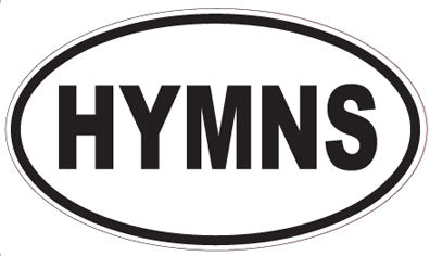 HYMNS - Oval Sticker