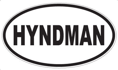 HYNDMAN - Oval Magnet