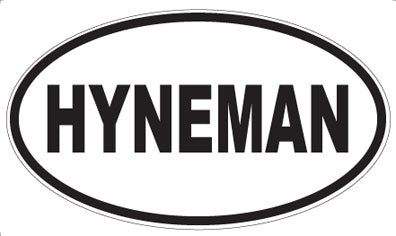 HYNEMAN - Oval Magnet