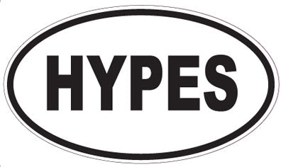 HYPES - Oval Sticker