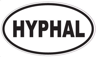 HYPHAL - Oval Sticker