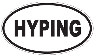HYPING - Oval Sticker