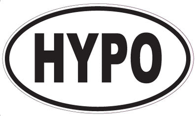 HYPO - Oval Sticker