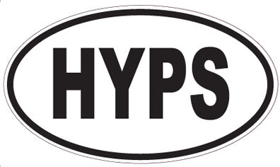 HYPS - Oval Sticker