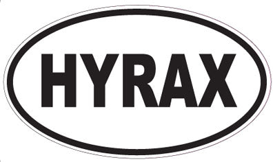 HYRAX - Oval Sticker