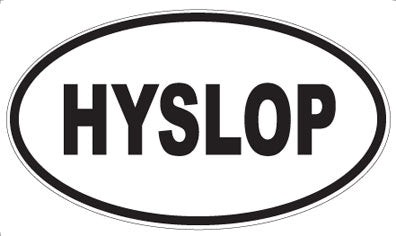 HYSLOP - Oval Magnet