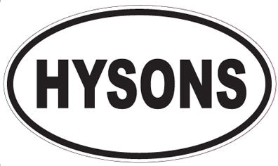 HYSONS - Oval Sticker