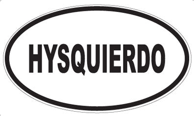 HYSQUIERDO - Oval Magnet