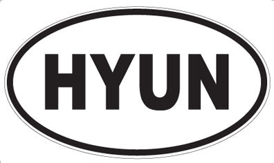 HYUN - Oval Sticker