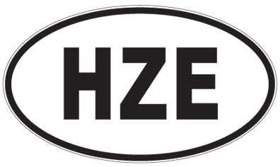 HZE - 3 Letter Initials Oval Magnet