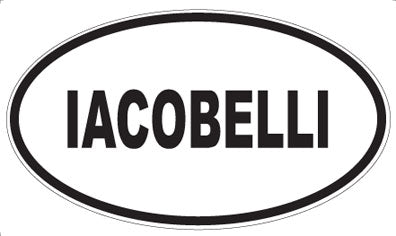 IACOBELLI - Oval Magnet