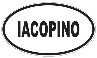 IACOPINO - Oval Magnet
