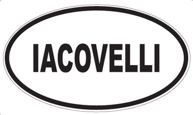 IACOVELLI - Oval Magnet