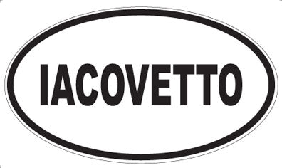IACOVETTO - Oval Magnet