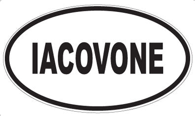 IACOVONE - Oval Magnet