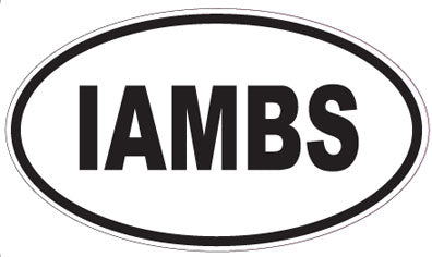 IAMBS - Oval Sticker
