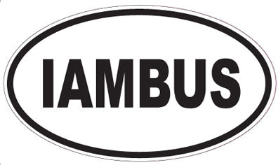 IAMBUS - Oval Sticker