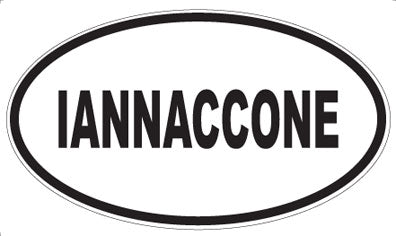 IANNACCONE - Oval Magnet