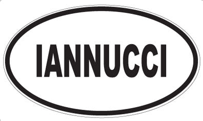 IANNUCCI - Oval Magnet