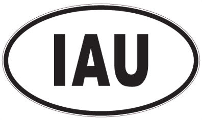IAU - 3 Letter Initials Oval Magnet