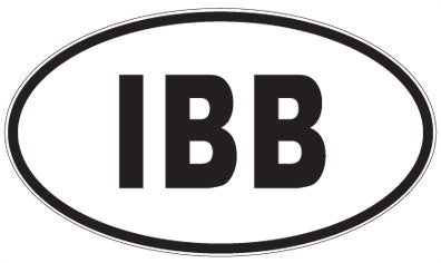 IBB - 3 Letter Initials Oval Sticker