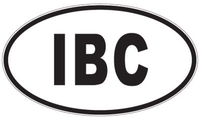 IBC - 3 Letter Initials Oval Magnet