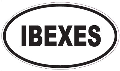 IBEXES - Oval Sticker