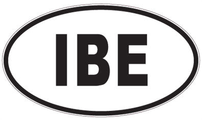 IBE - 3 Letter Initials Oval Magnet