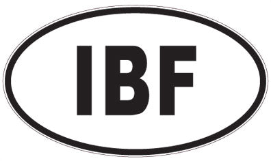 IBF - 3 Letter Initials Oval Magnet