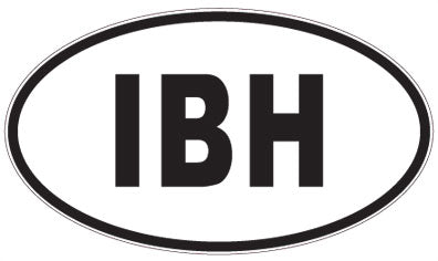 IBH - 3 Letter Initials Oval Magnet