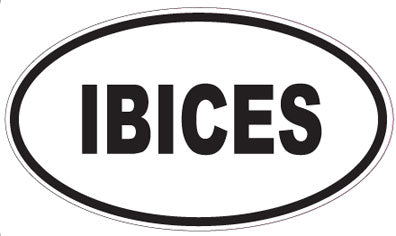 IBICES - Oval Sticker