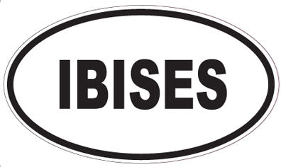 IBISES - Oval Sticker