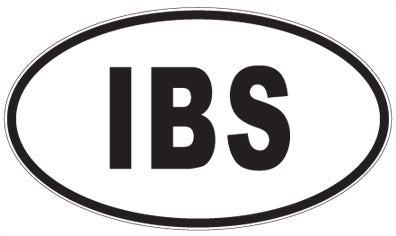 IBS - 3 Letter Initials Oval Sticker