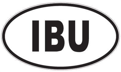 IBU - 3 Letter Initials Oval Sticker