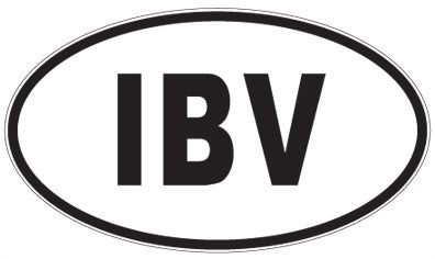 IBV - 3 Letter Initials Oval Magnet