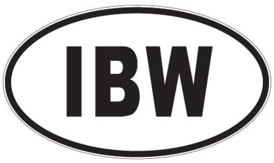 IBW - 3 Letter Initials Oval Magnet