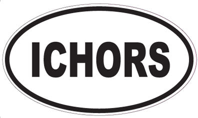 ICHORS - Oval Sticker