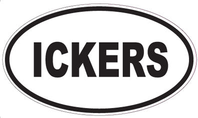 ICKERS - Oval Sticker