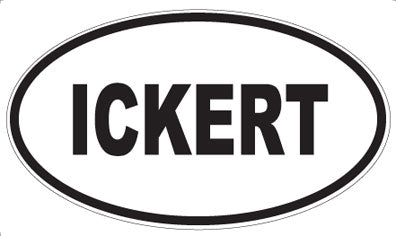 ICKERT - Oval Magnet