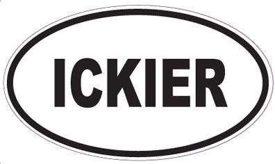 ICKIER - Oval Sticker