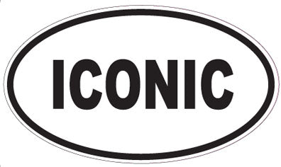 ICONIC - Oval Sticker
