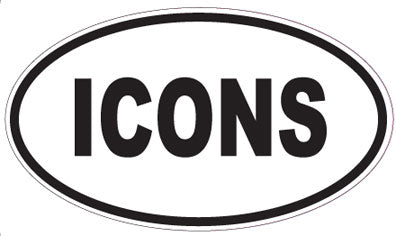 ICONS - Oval Magnet