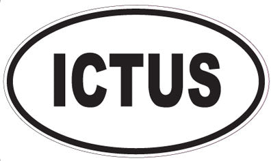ICTUS - Oval Sticker