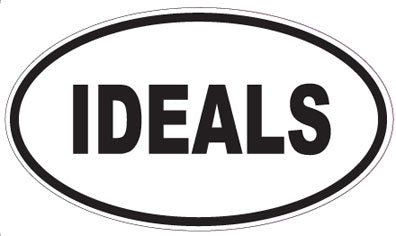 IDEALS - Oval Sticker