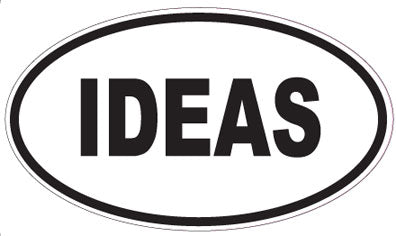 IDEAS - Oval Sticker