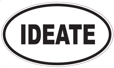 IDEATE - Oval Sticker