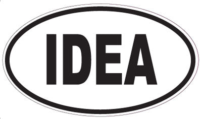 IDEA - Oval Sticker